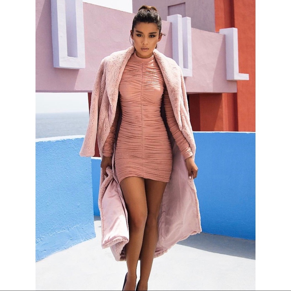 Mauve long sleeve House of CB dress